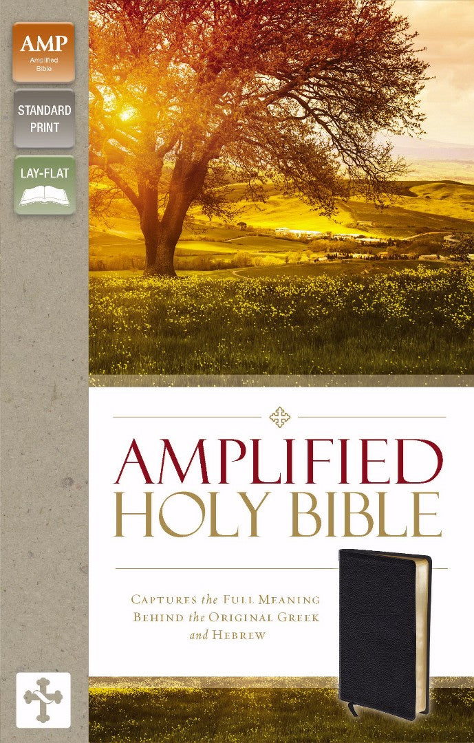Amplified Holy Bible, Black Bonded Leather - Re-vived