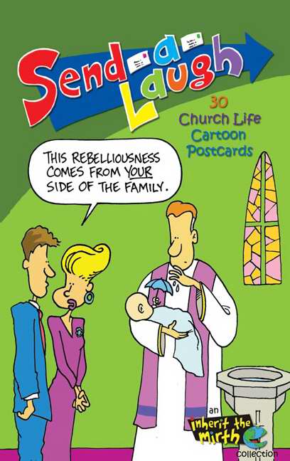 30 Church Life Cartoon Postcards - Re-vived
