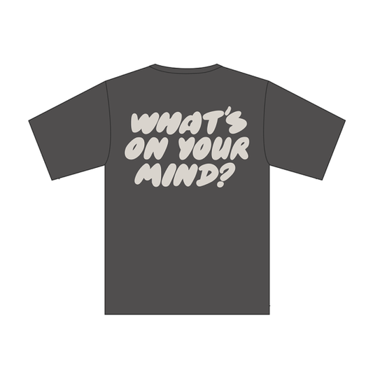 Alpha Youth T-Shirt (Charcoal / What's On Your Mind?)