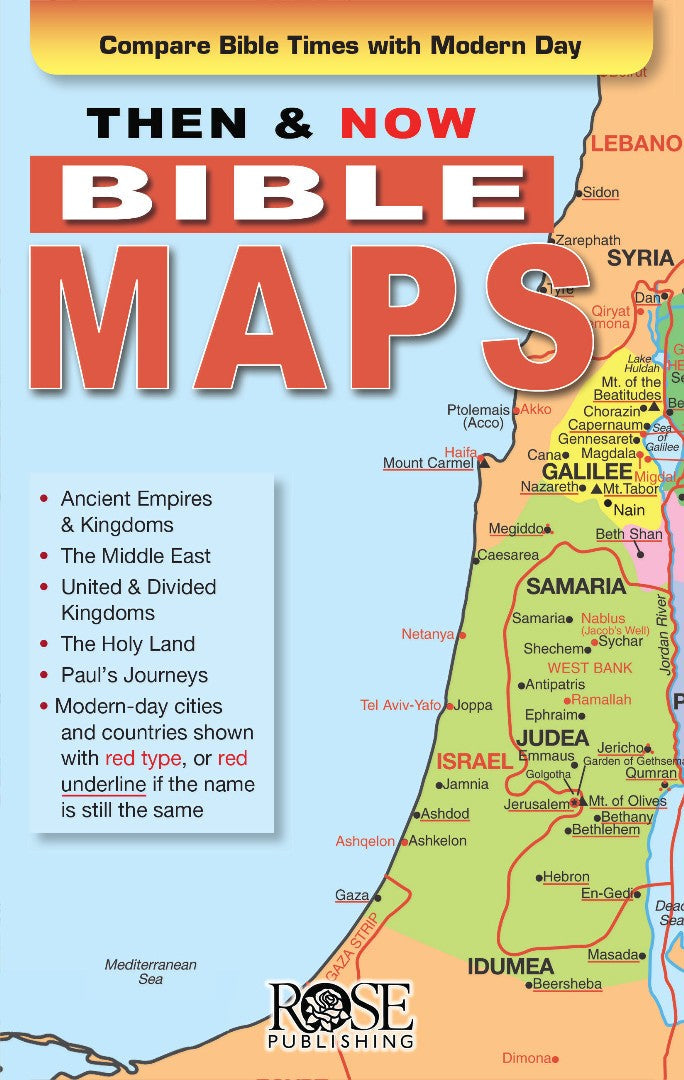 Then and Now Bible Maps (Individual pamphlet) - Re-vived