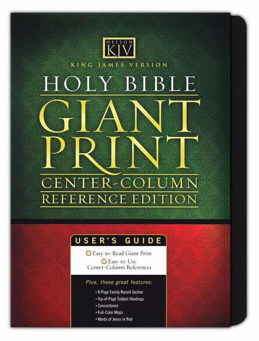 KJV Reference Bible, Black, Indexed - Re-vived