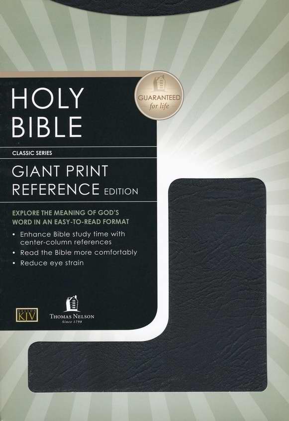 KJV Reference Bible, Black Indexed - Re-vived