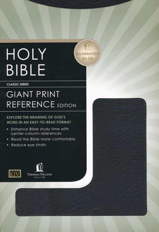 KJV Reference Bible, Black Indexed - Re-vived