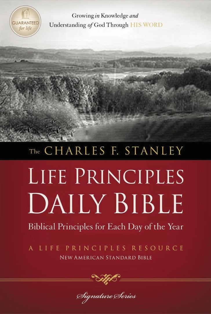 NASB Charles F. Stanley Life Principles Daily Bible - Re-vived