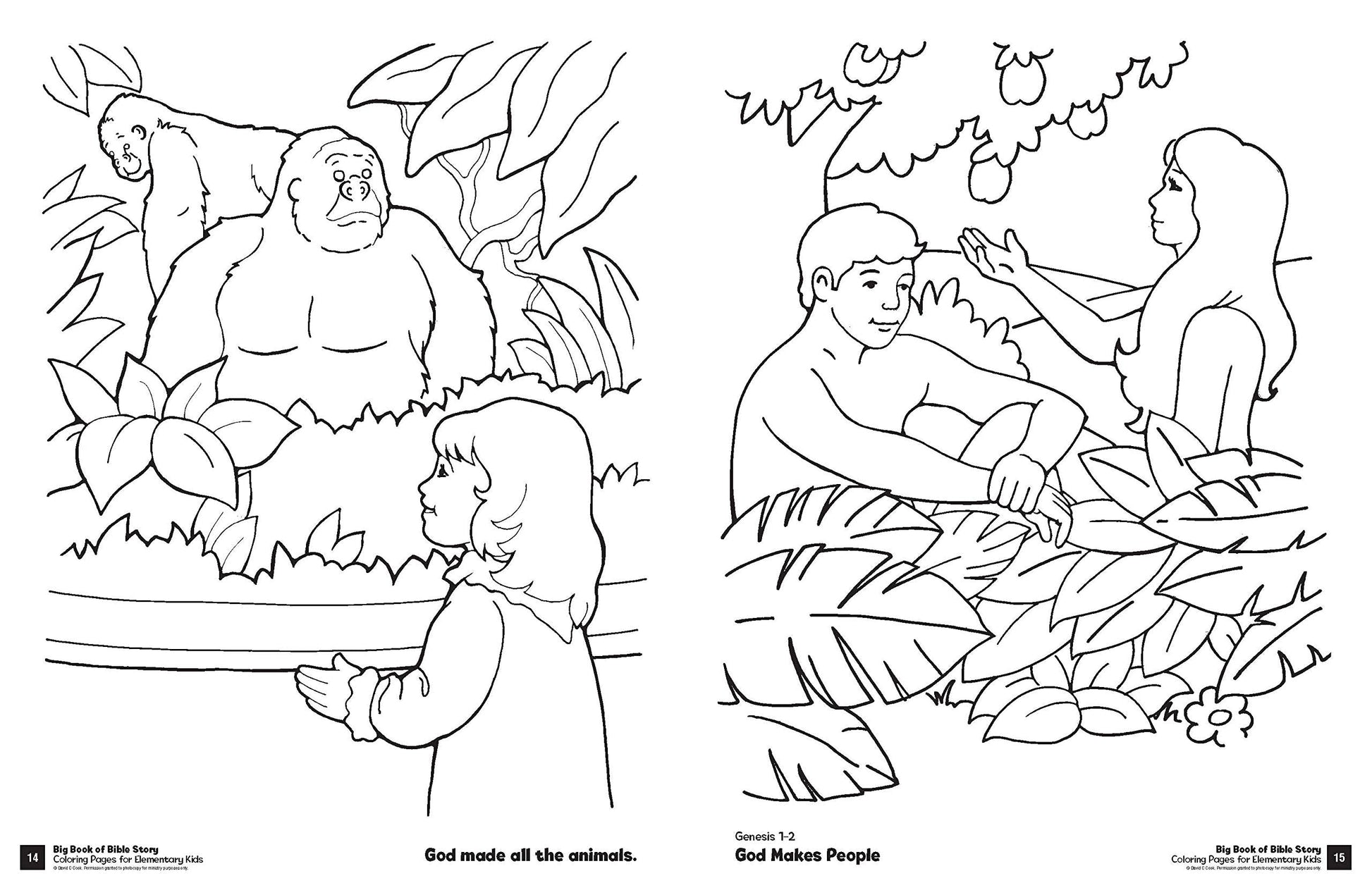 Big Book of Bible Story Colouring Pages for Elementary Kids - Re-vived