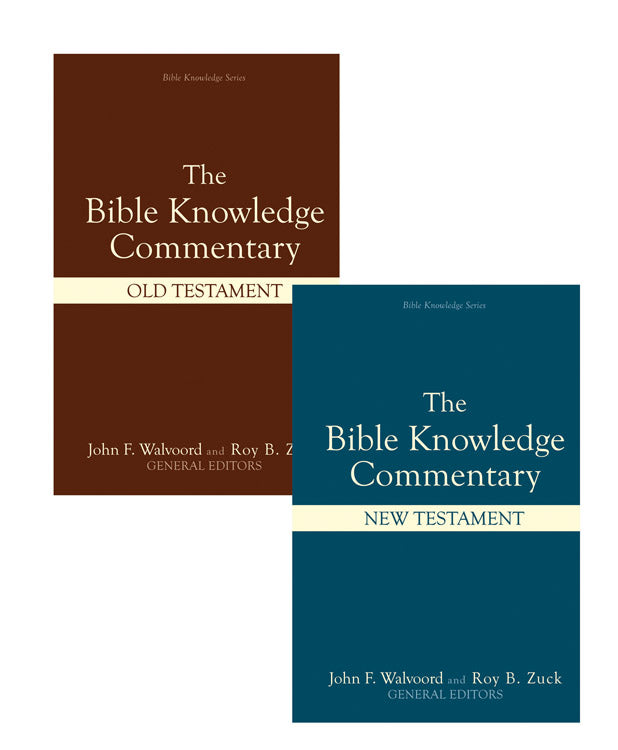 Bible Knowledge Commentary (2 Volume Set) - Re-vived