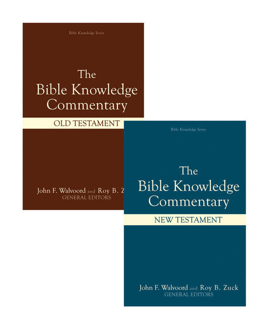 Bible Knowledge Commentary (2 Volume Set) - Re-vived
