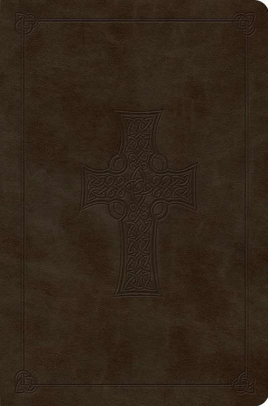 ESV Value Compact Bible, Trutone, Olive, Celtic Cross Design - Re-vived