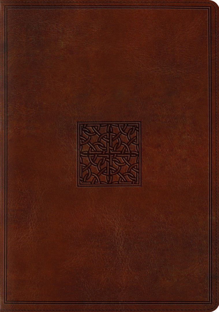 ESV Study Bible, Trutone, Walnut, Celtic Imprint Design - Re-vived