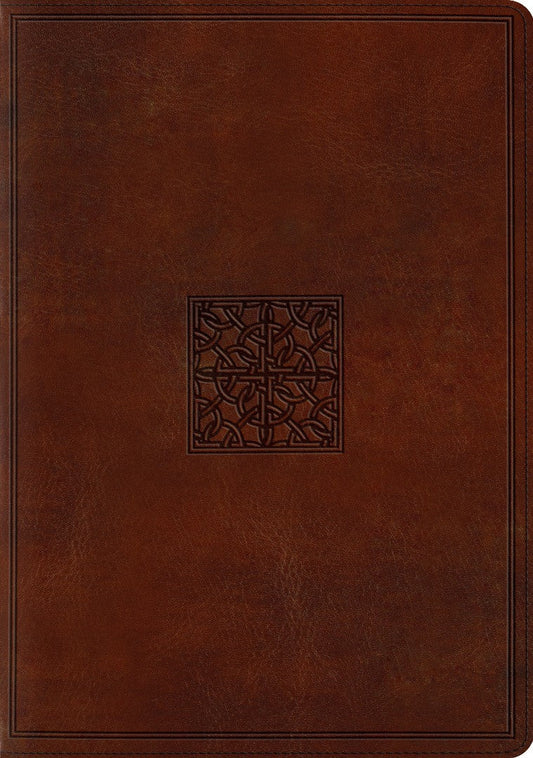 ESV Study Bible, Trutone, Walnut, Celtic Imprint Design - Re-vived