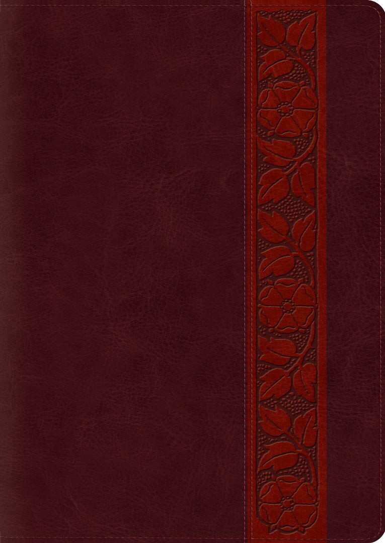 ESV Study Bible, Large Print, Trutone, Mahogany - Re-vived
