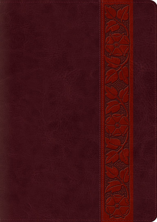ESV Study Bible, Large Print, Trutone, Mahogany - Re-vived