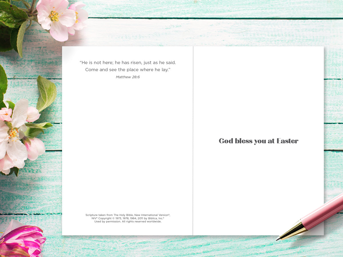 Compassion Charity Easter Cards: He is Risen (5 pack) - Re-vived