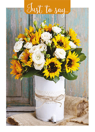Just to Say (Flowers) Card - Re-vived