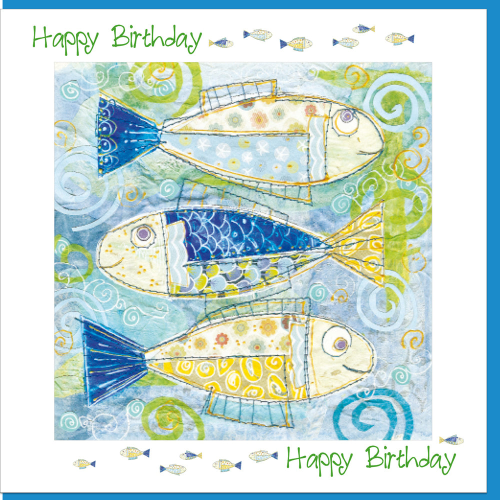 Birthday Fish Greetings Card - Re-vived