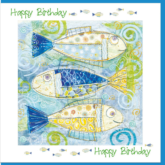 Birthday Fish Greetings Card - Re-vived