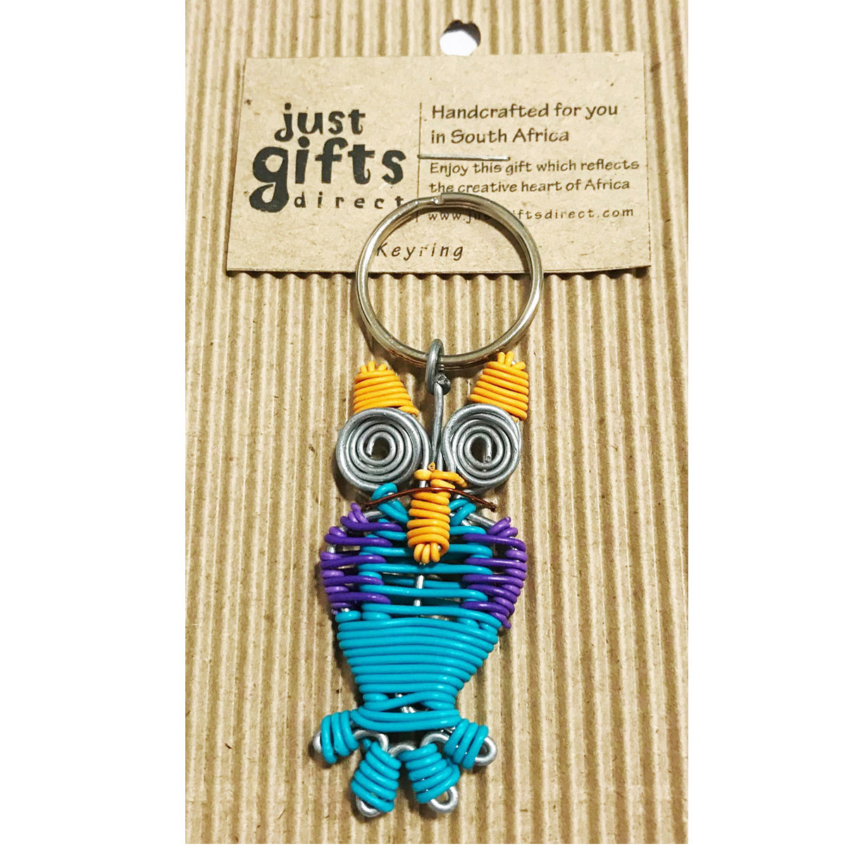 Wire Owl Keyring - Re-vived