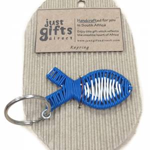 Wire Christian Fish Keyring - Re-vived
