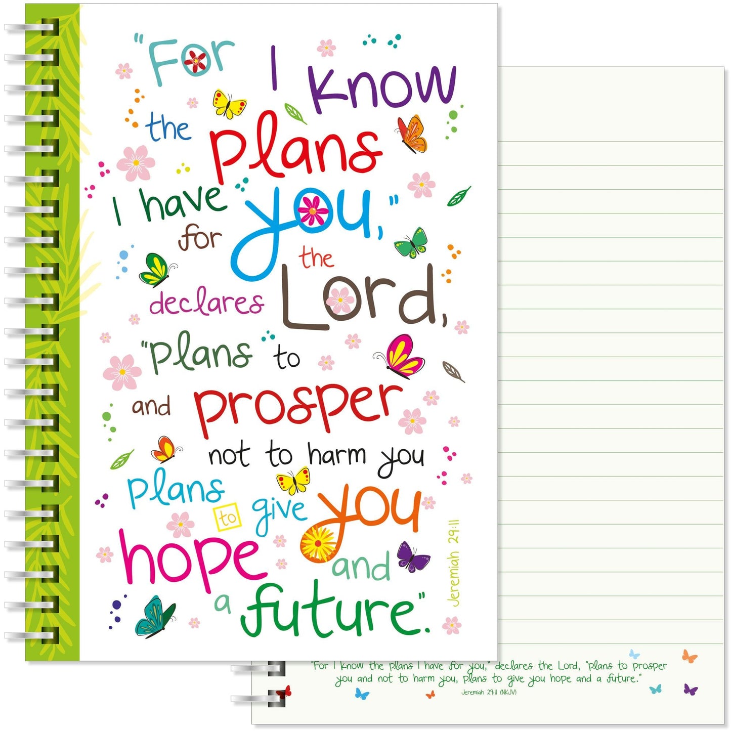 For I Know the Plans A5 Spiral Notebook - Re-vived