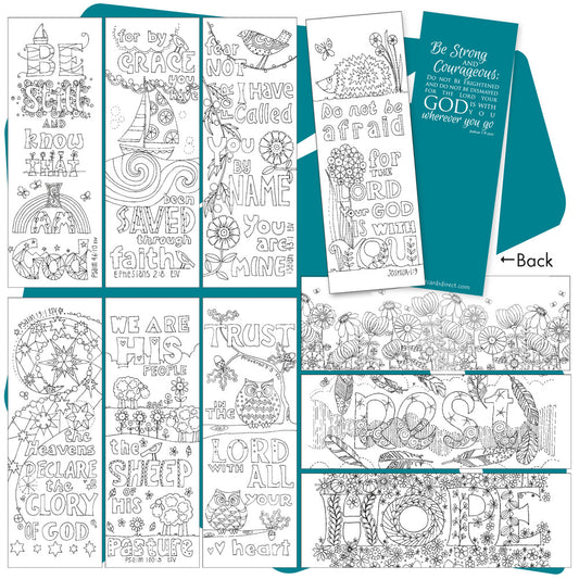 10 Images of Grace Colouring Bookmarks - Re-vived
