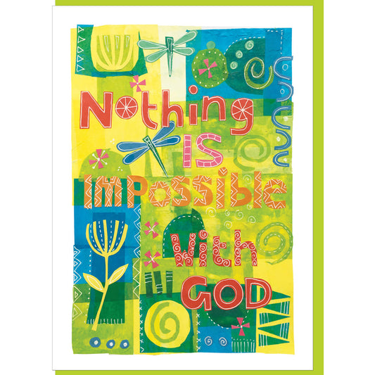 Nothing is impossible Greetings Card - Re-vived