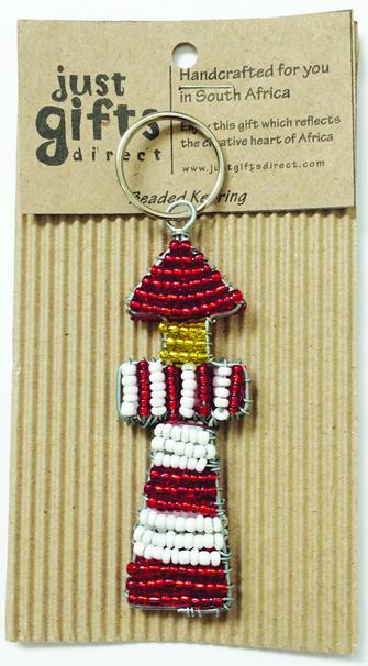 Beaded Lighthouse Keyring - Re-vived