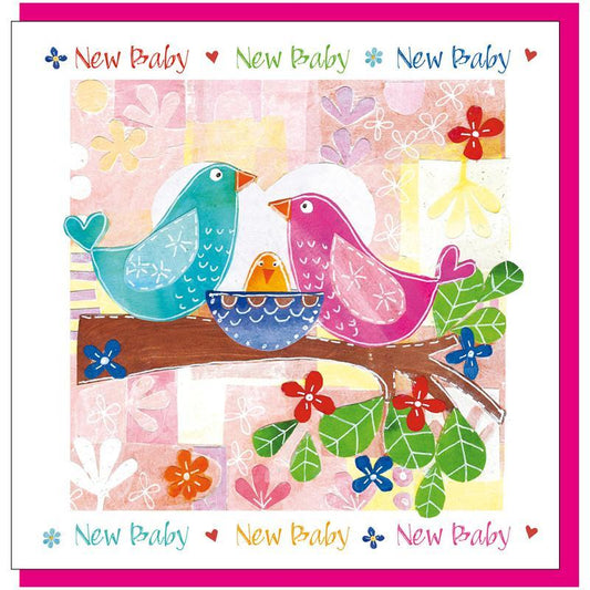 New Baby Bird Greetings Card - Re-vived