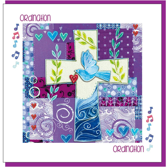 Ordination Dove Greetings Card - Re-vived