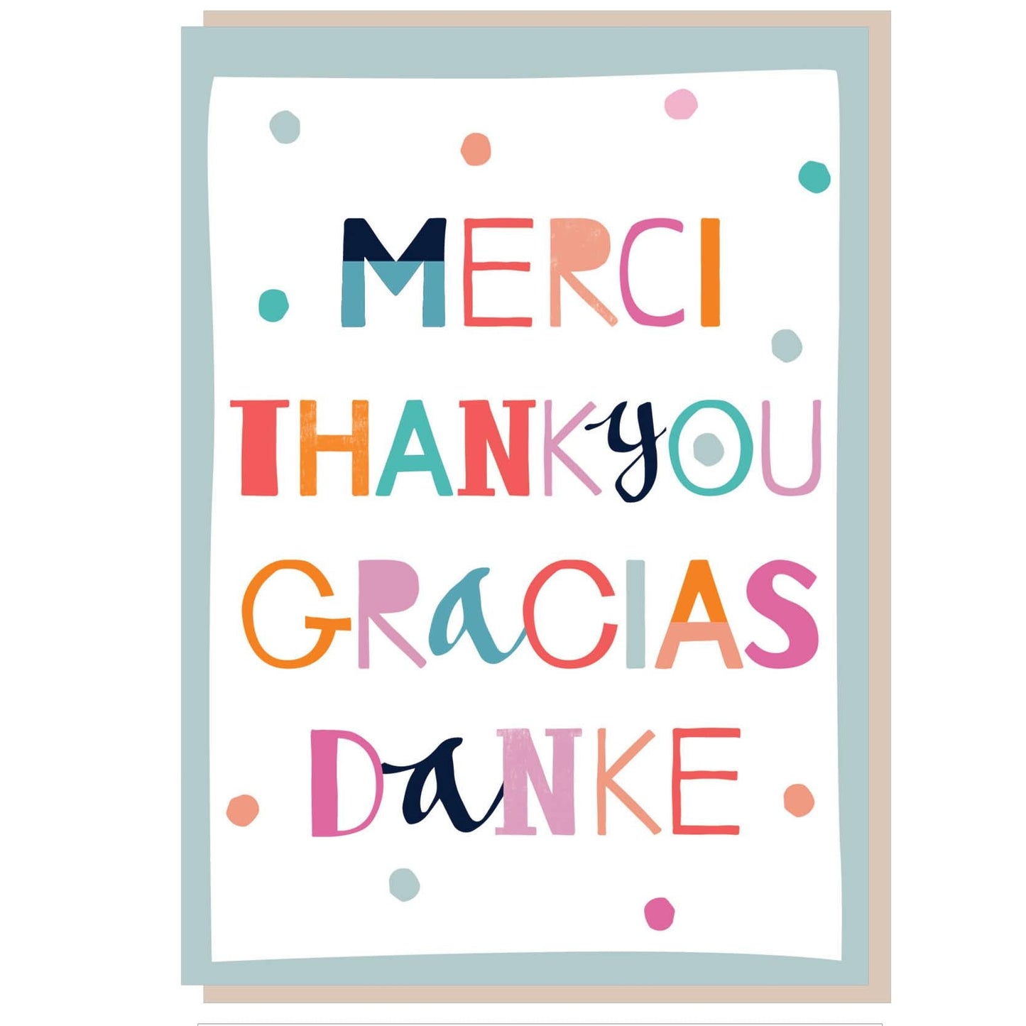 Thank you, Gracias Greetings Card - Re-vived