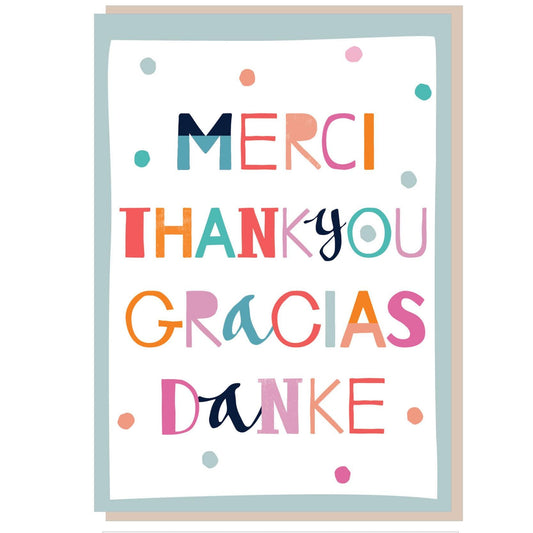 Thank you, Gracias Greetings Card - Re-vived