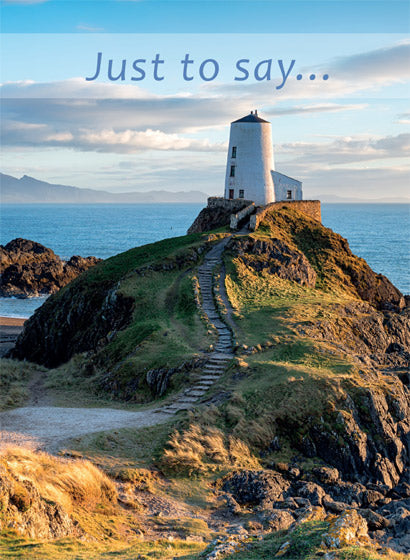 Just to Say (Lighthouse) Card - Re-vived