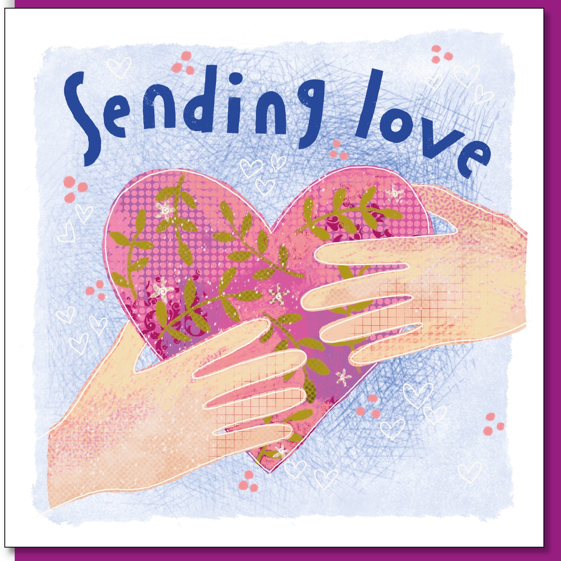 Sending Love Greetings Card - Re-vived