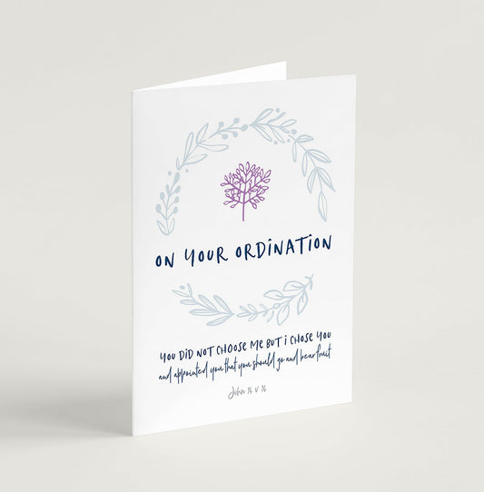 On Your Ordination Greeting Card - Re-vived