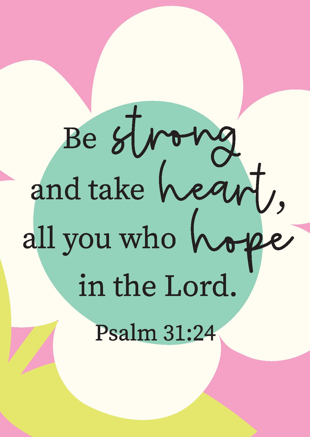 Be Strong Individual Postcard