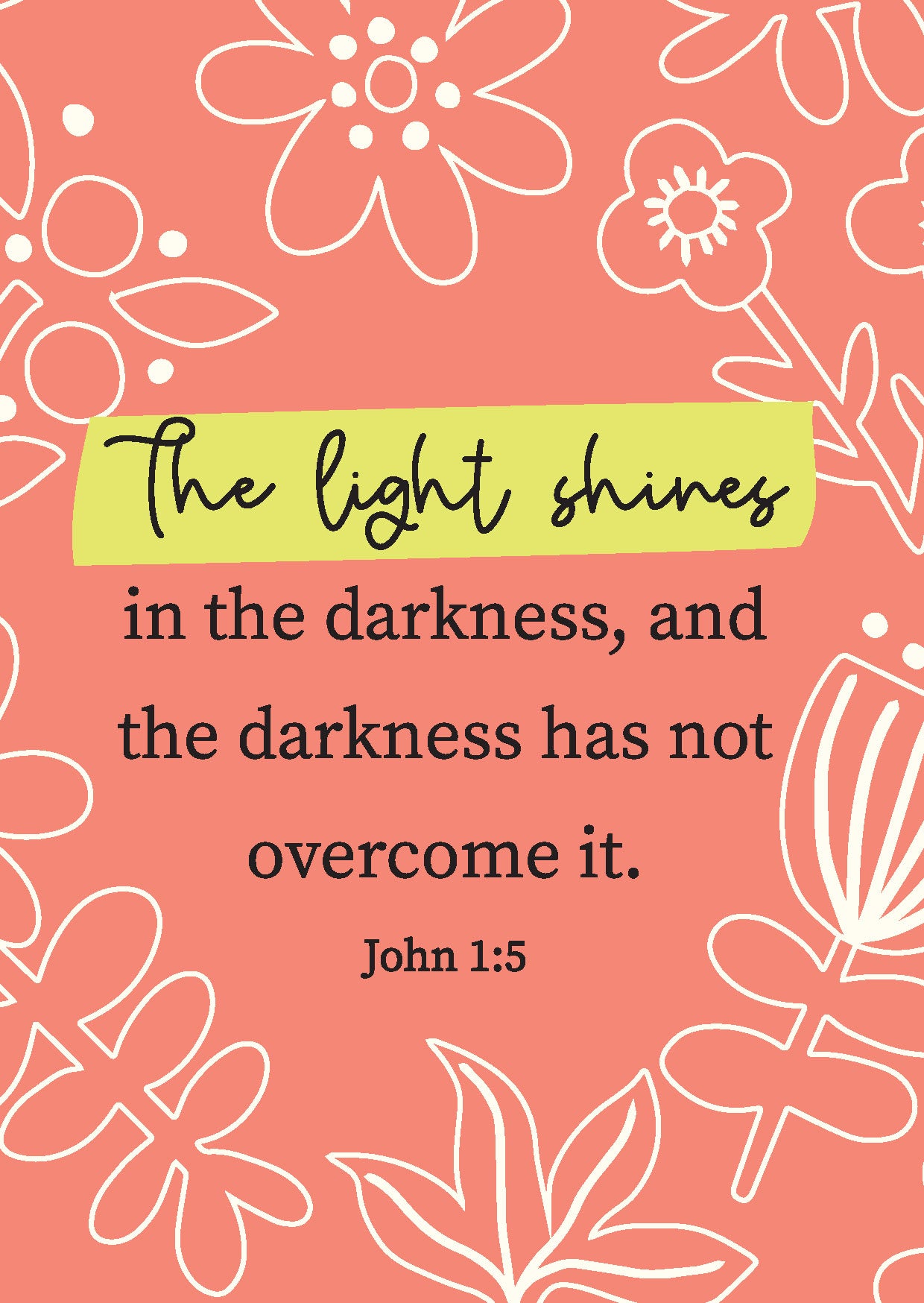 The Light Shines Individual Postcard