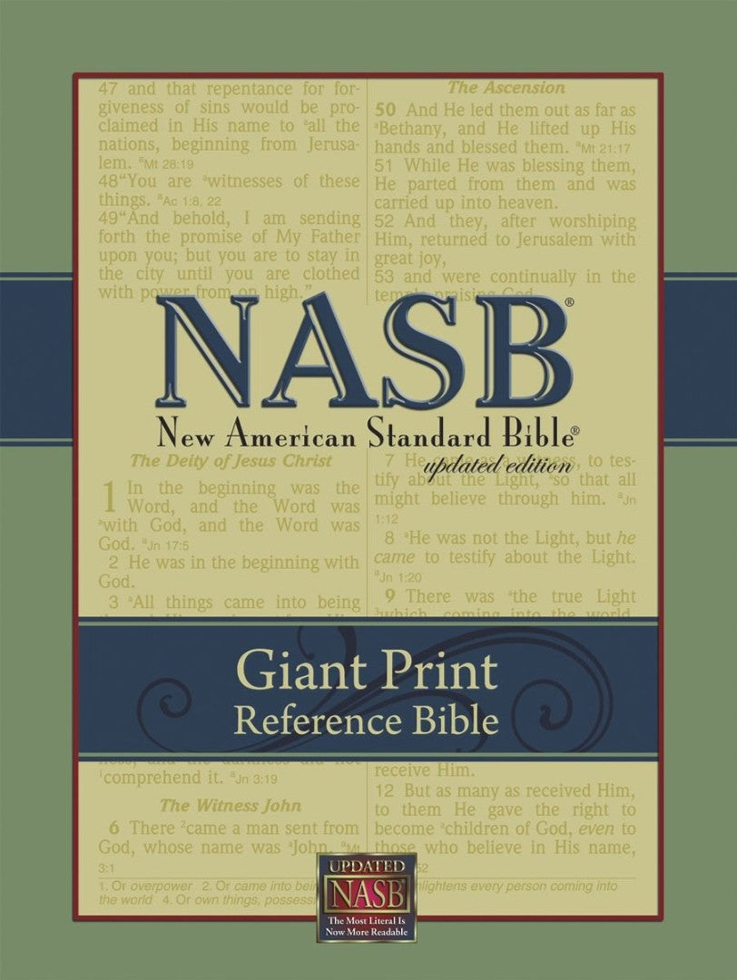 NASB Giant-Print Reference Bible - Re-vived