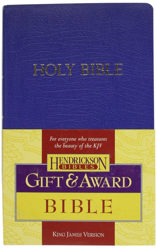 KJV Gift & Award Bible, Imitation Leather, Blue - Re-vived