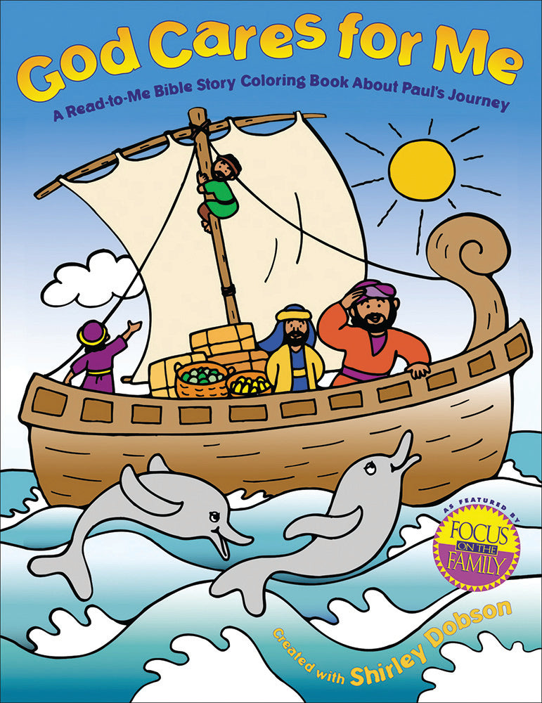 God Cares for Me Colouring Book - Re-vived