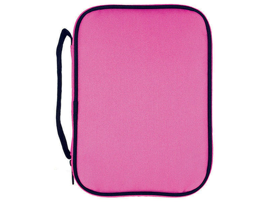Bible Cover Canvas Pink/ Black, Large - Re-vived
