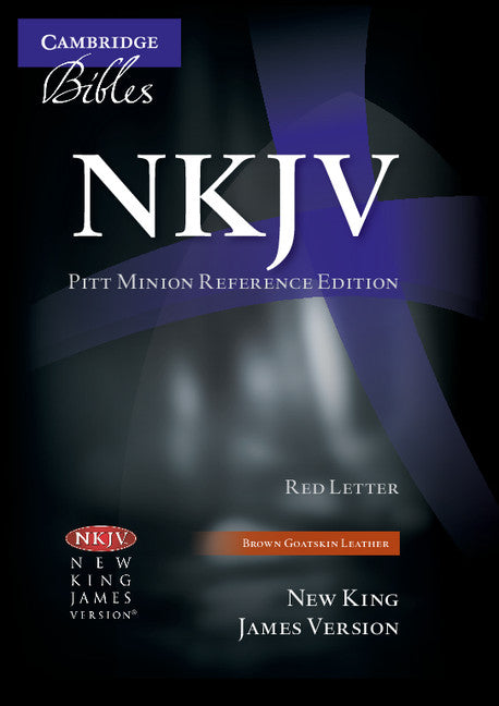 NKJV Pitt Minion Reference Edition, Brown Goatskin Leather - Re-vived