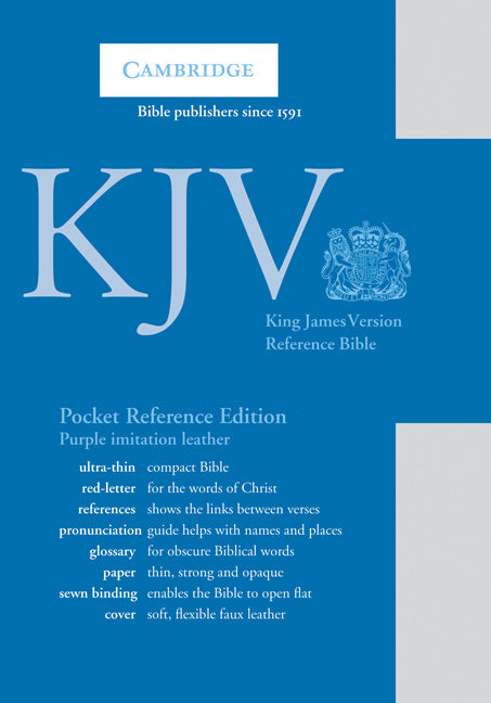 KJV Pocket Reference Edition, Purple Imitation Leather - Re-vived