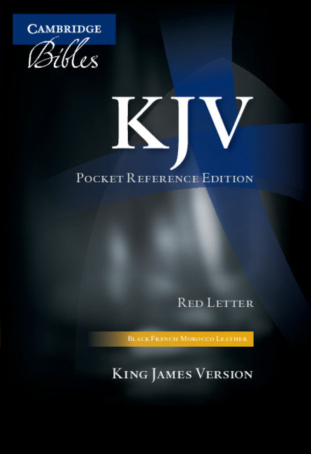 KJV Pocket Reference Bible with Zip, Black Morocco Leather - Re-vived