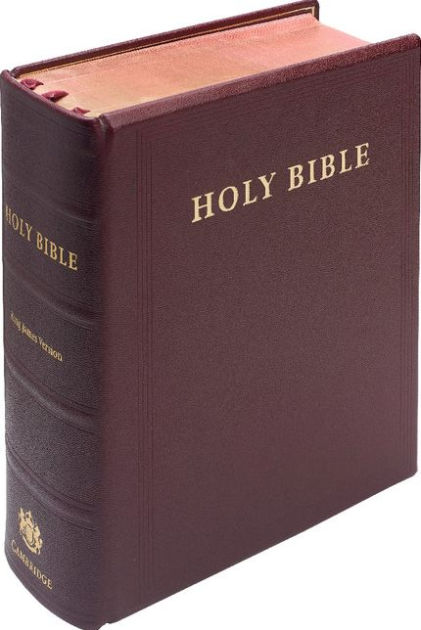 KJV Lectern Bible, Burgundy Goatskin Leather Over Board - Re-vived