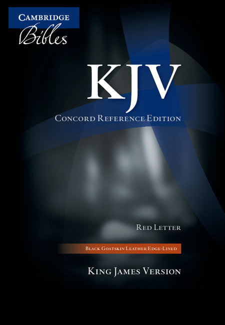 KJV Concord Reference Bible, Black Goatskin Leather - Re-vived