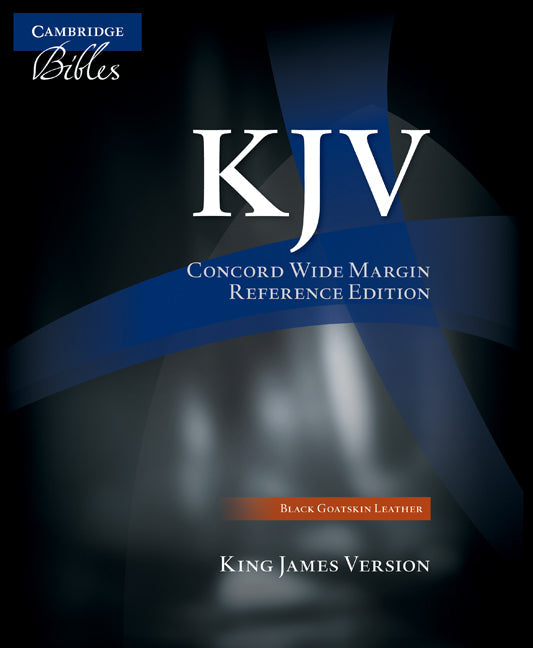 KJV Concord Wide Margin Reference Bible, Black Goatskin - Re-vived