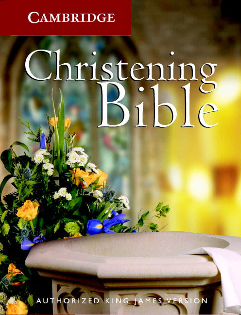 KJV Christening Bible, White - Re-vived