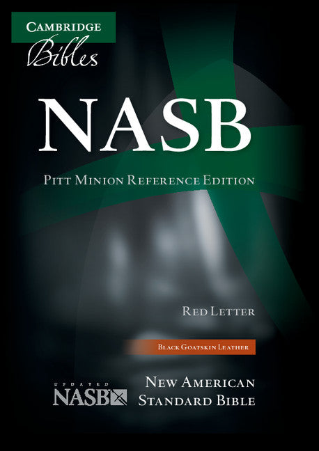 NASB Pitt Minion Reference Bible, Black Goatskin Leather - Re-vived