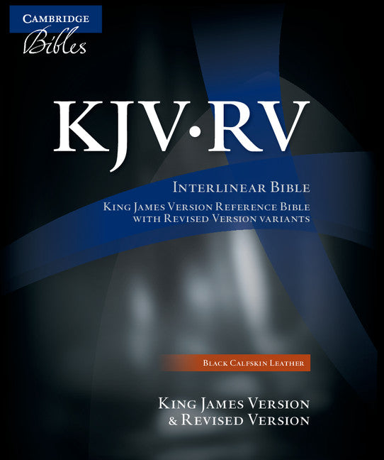 The KJV/RV Interlinear Bible Black Calfskin - Re-vived