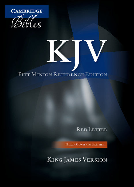 KJV Pitt Minion Reference Edition, Black Goatskin Leather - Re-vived