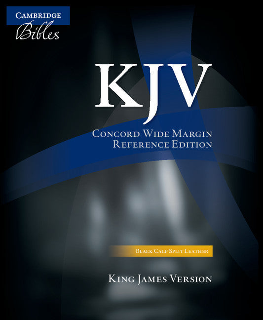KJV Concord Wide Margin Reference Bible, Black Leather - Re-vived